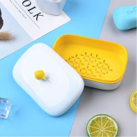 收纳用品肥皂盒带盖便携旅行大号卫生间沥水双层学生宿舍香皂盒子生活日用