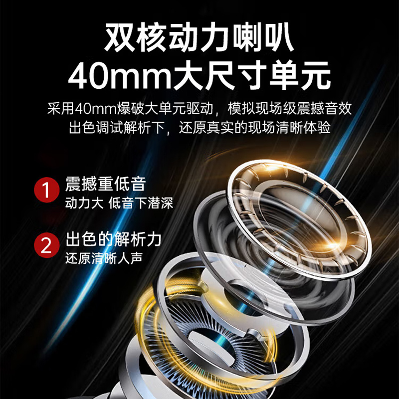 联想thinkplus头戴式蓝牙耳机TH10B高清大图