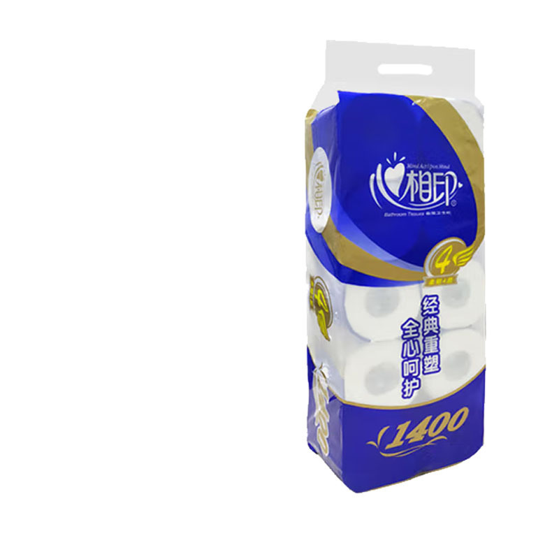 心相印(Mind Act Upon Mind) BT910 卷纸 特柔4层140g 心相印卫生纸有芯卷纸厕纸 10卷/提