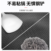 赫巴兹HZIB 第六代平底锅316不锈钢煎锅无涂层平底锅30cm满屏蜂窝不粘煎锅电磁炉明火燃气通用煎锅
