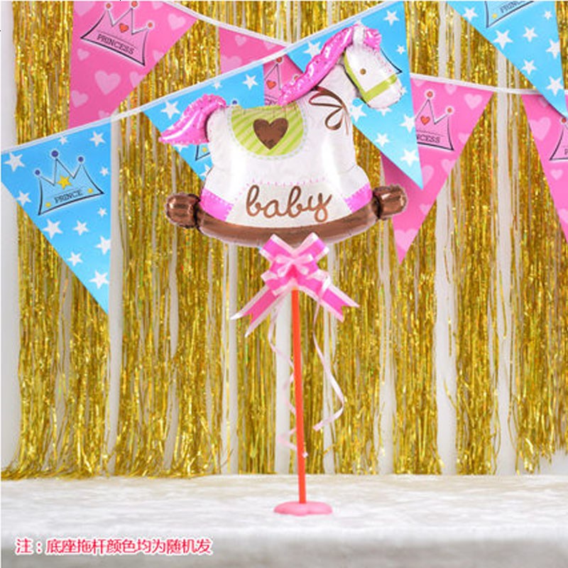 小动物卡通造型铝箔气球儿童宝宝生日百日节日派对装饰品桌飘气球