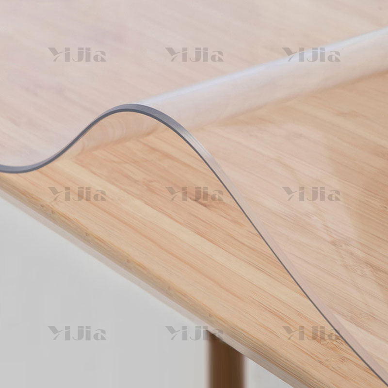 翌嘉YJ40618152 透明桌布pvc餐桌垫茶几垫防水防油软玻璃 70*150高清大图