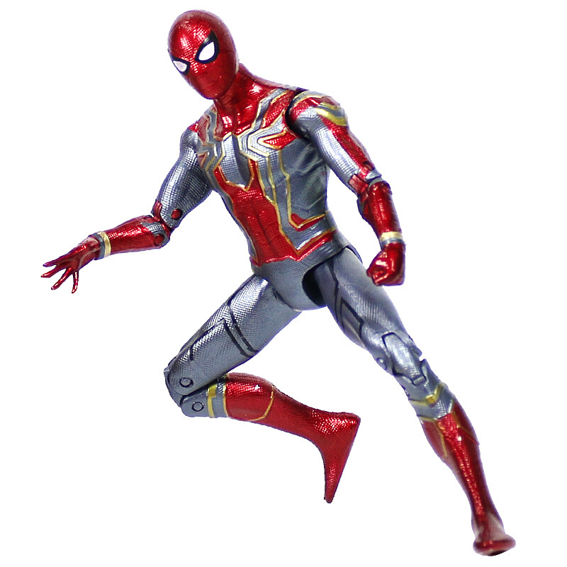 蜘蛛侠玩具漫威复仇者联盟4手办模型模型玩具复联3可动人偶玩偶 钢铁