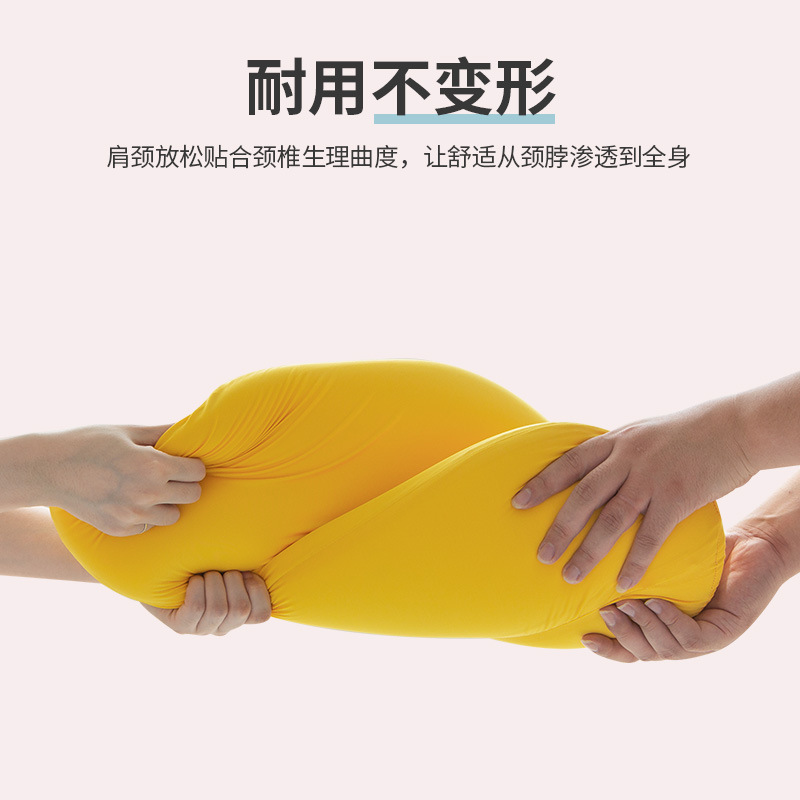 暖小姐记忆棉枕头成人护颈休眠枕头芯单人一只午睡靠枕慢回弹爱心云朵枕芯