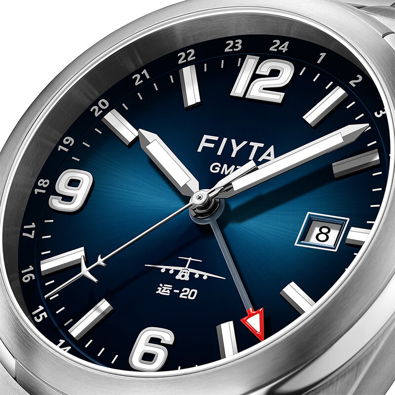 飞亚达fiyta运20马赫大运两地时机械男表夜光ga881021