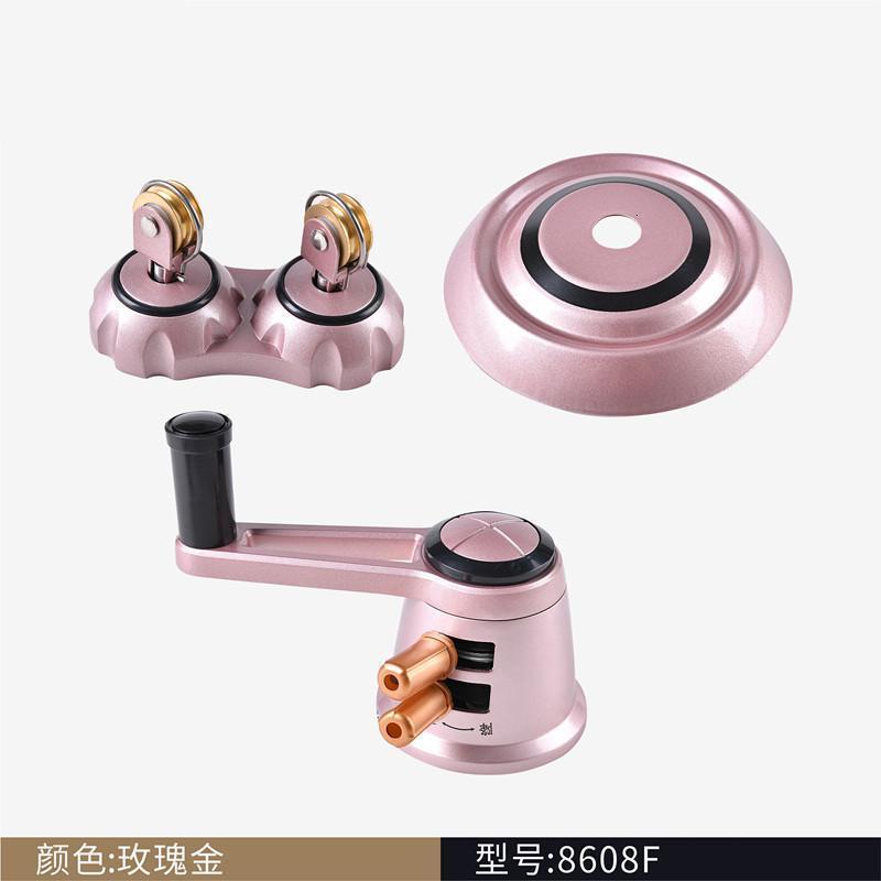 汐岩8608全套套餐/太太好升降晾衣架 手摇器配件 钢丝绳手柄 晒衣摇把 8608型新款晾衣架配件【粉红金】促销价￥160元