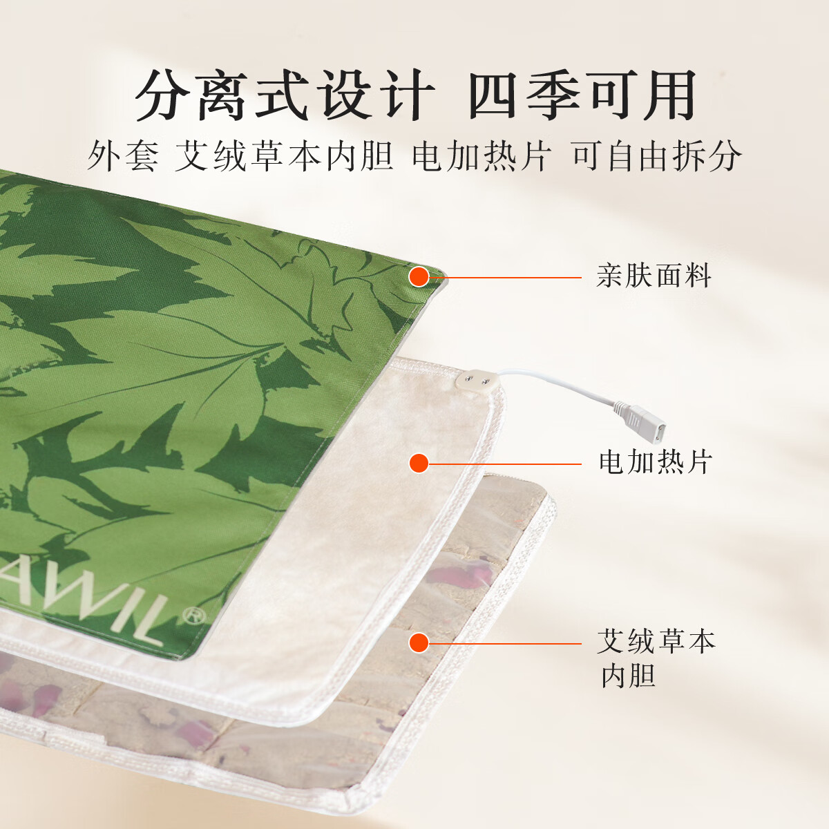 艾修堂 AP-C1pro 陈艾绒电加热叶艾草坐垫 臀部办公室家用热敷垫子四季通用高清大图