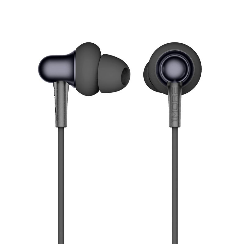 万魔(1MORE)E1025 Stylish 双动圈入耳式有线耳机 HiFi线控通用带麦音乐耳机 黑色