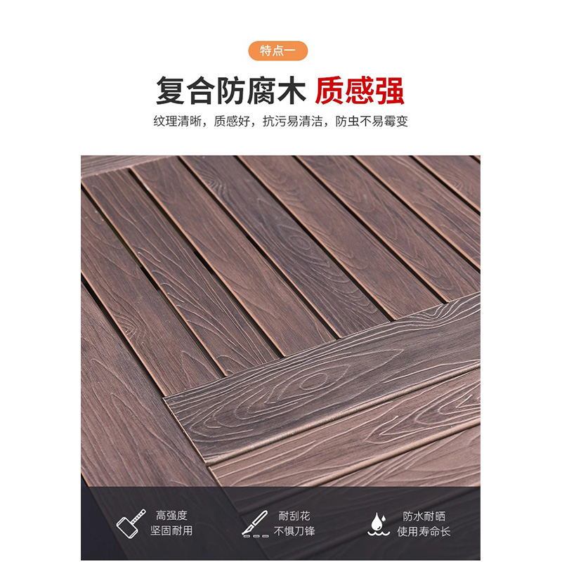 翼澜 户外桌椅 圆桌 套高清大图