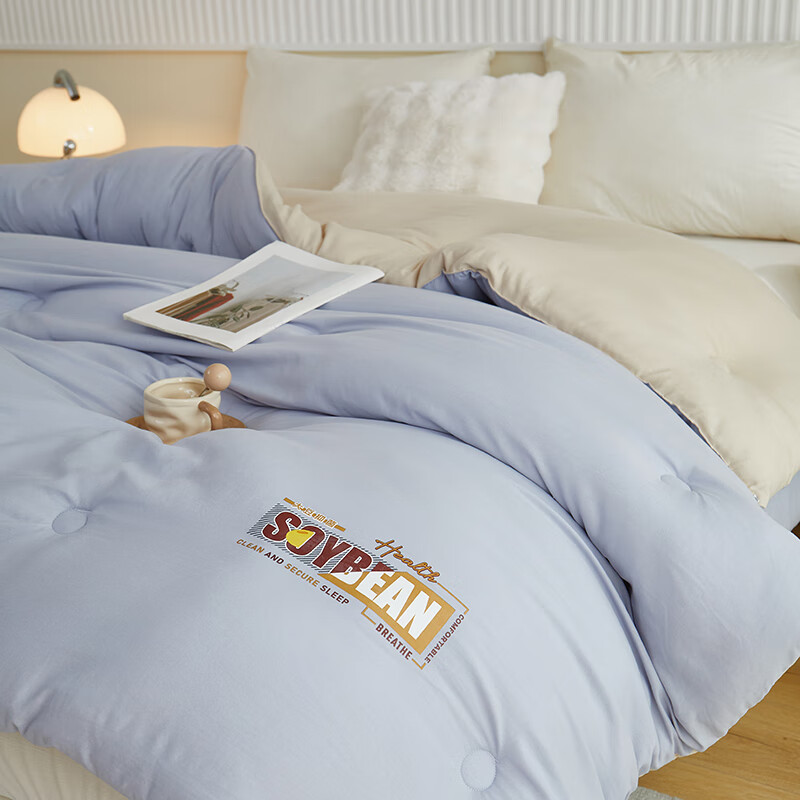 彼加曼 BGM-B2552无印云感棉大豆被150*200cm高清大图