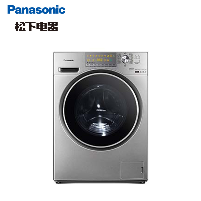 松下(Panasonic) XQG100-EG135 10KG洗6KG烘 全自动家用变频 洗烘一体机滚筒洗衣机(深银色)