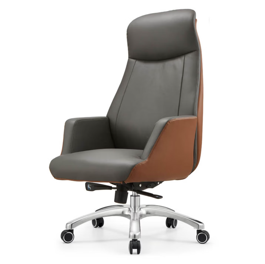 GUDONE办公椅升降旋转按摩椅高背大尺寸旋转舒适办公椅高清大图