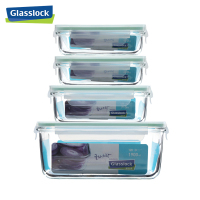 三光云彩(GLASSLOCK)钢化耐热玻璃保鲜盒储物罐四件套GL06-4A