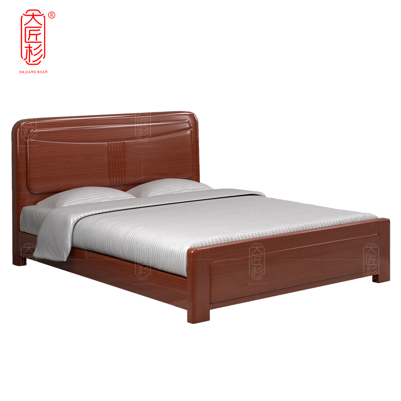 大匠杉 实木床宿舍床 2000*1800mmDCT218高清大图