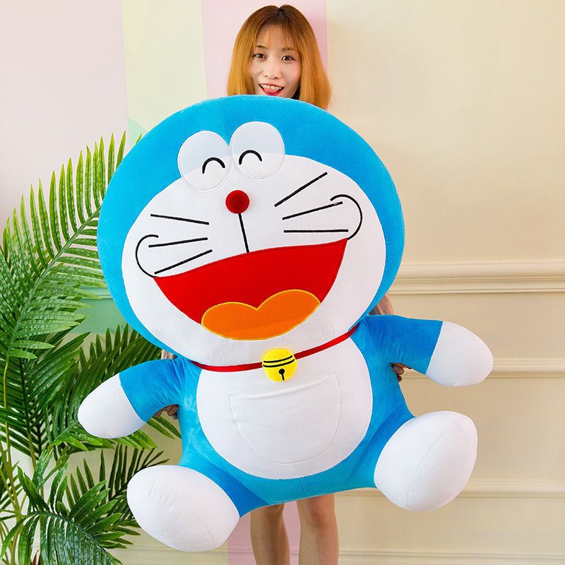 哆啦A梦毛绒玩具可爱叮当猫抱枕布娃娃生日礼物女生玩偶公仔儿童 大笑款(Q弹面料-加肥版) 25厘米(收藏送叮当猫挂件+香