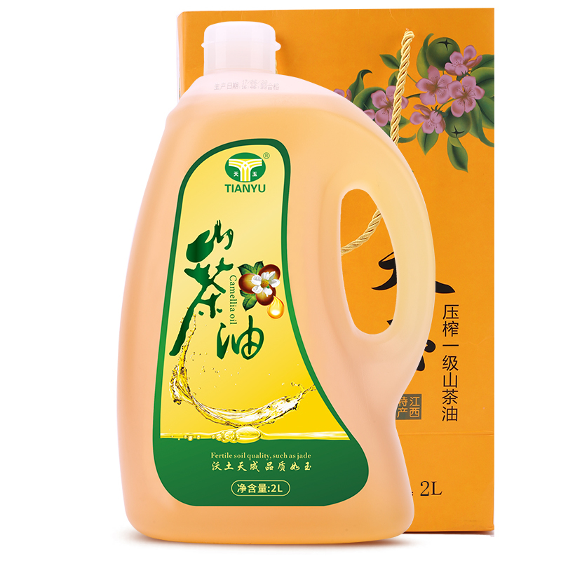 天玉 绿色有机山茶油 礼品装冷榨茶油 食用油2L