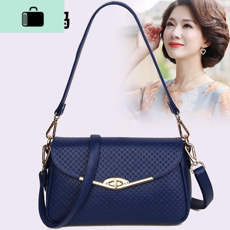 2020新款时尚压花女包中年女士妈妈单肩包纽扣小包包斜挎包小方包NEW LAKE女士单肩包图片