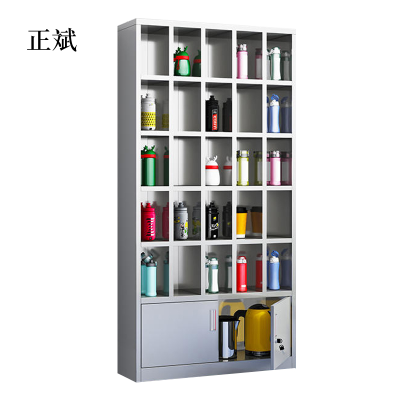 正斌304不锈钢员工车间多格茶杯放置收纳柜30格水杯柜1800*900*250