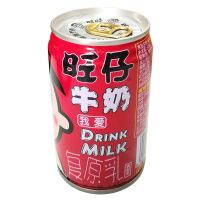 旺仔牛奶145ml*4铁罐装早餐牛奶儿童牛奶含乳制品旺旺复原乳巧克力风味
