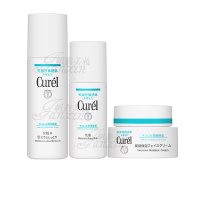 【保税仓现发】珂润(Curel)水乳面霜面部护肤套装 保湿补水 化妆品 润浸滋养3件套装（3号水+乳液+面霜）滋润型