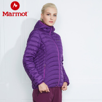 Marmot/土拨鼠款户外防泼水透气女轻量鹅绒羽绒服