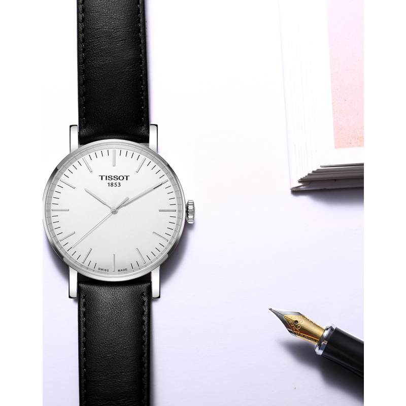 TISSOT 天梭 瑞士品牌 魅时系列男士手表 瑞士品牌石英表男 T109.610.16.031.00