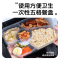 海亚森TK-3051一次性塑料带盖方形五格餐盒 透明色150套/箱