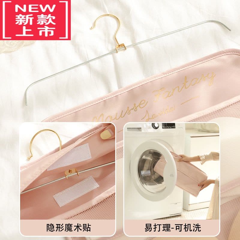 可莉允内衣收纳挂袋双面悬挂袜子内裤文胸收纳袋衣柜衣物挂式置物袋挂兜图片