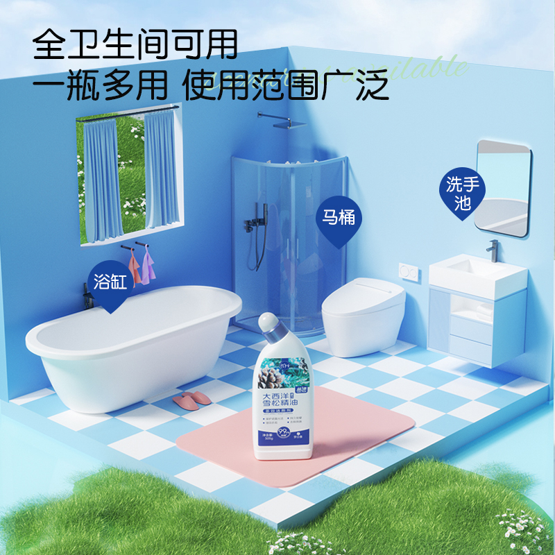 蓝漂洁厕灵洁厕液厕所马桶清洁剂强力除垢去渍去异味家用卫生间洁厕剂500g/瓶 罗兰清香 500g*1瓶高清大图
