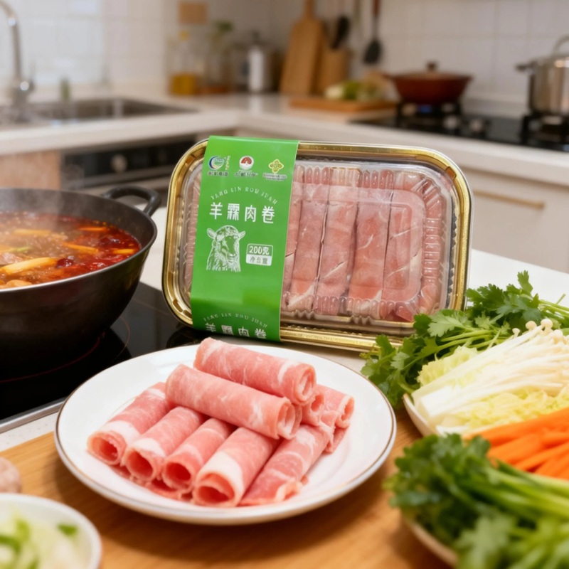 新鲜羊霖羊肉火锅食材涮肉煎烤爆炒无添加原切内蒙古羊肉高清大图
