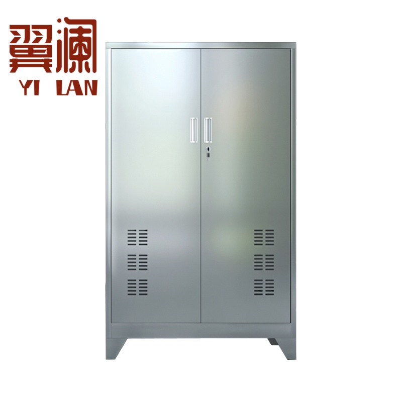翼澜 不锈钢清洁柜 双门 台高清大图