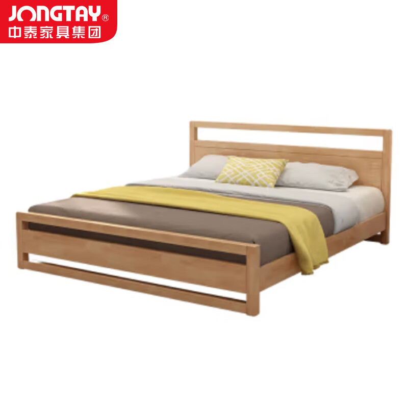 中泰(jongtay)1.0米实木床单双人简约接待床 J-CDZ81