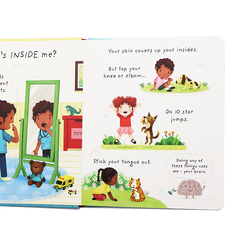 [正版]Usborne问与答系列立体翻翻书我们身体里有什么 Lift-the-flap What’s inside m
