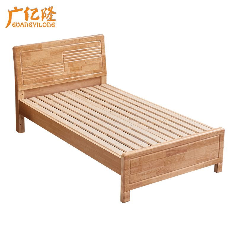 广亿隆实木床宿舍公寓木床颜色可选可定制高清大图