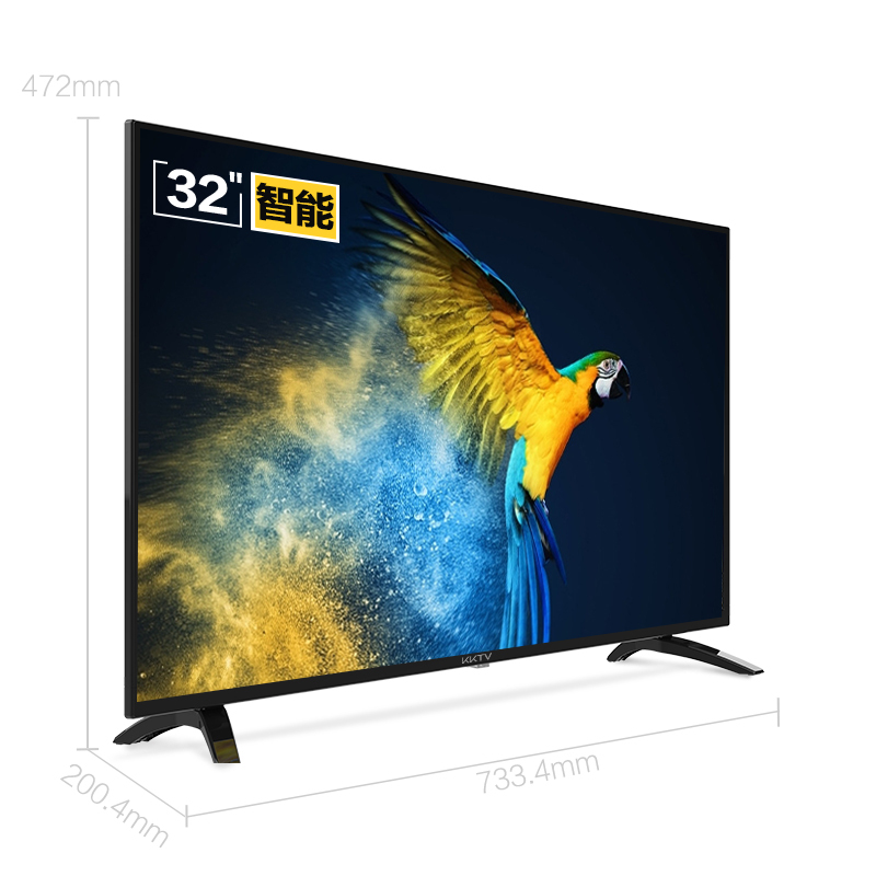 康佳kktv k32 32英寸 卧室电视 64位33核处理器 支持显示器 教育资源