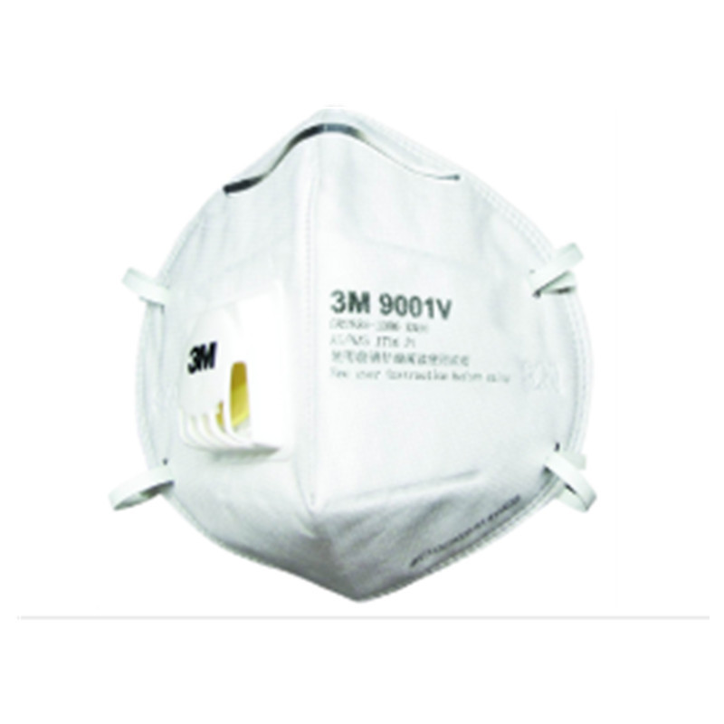 3M 9001V 折叠式带阀防尘口罩标准号(耳带式)(3副装)