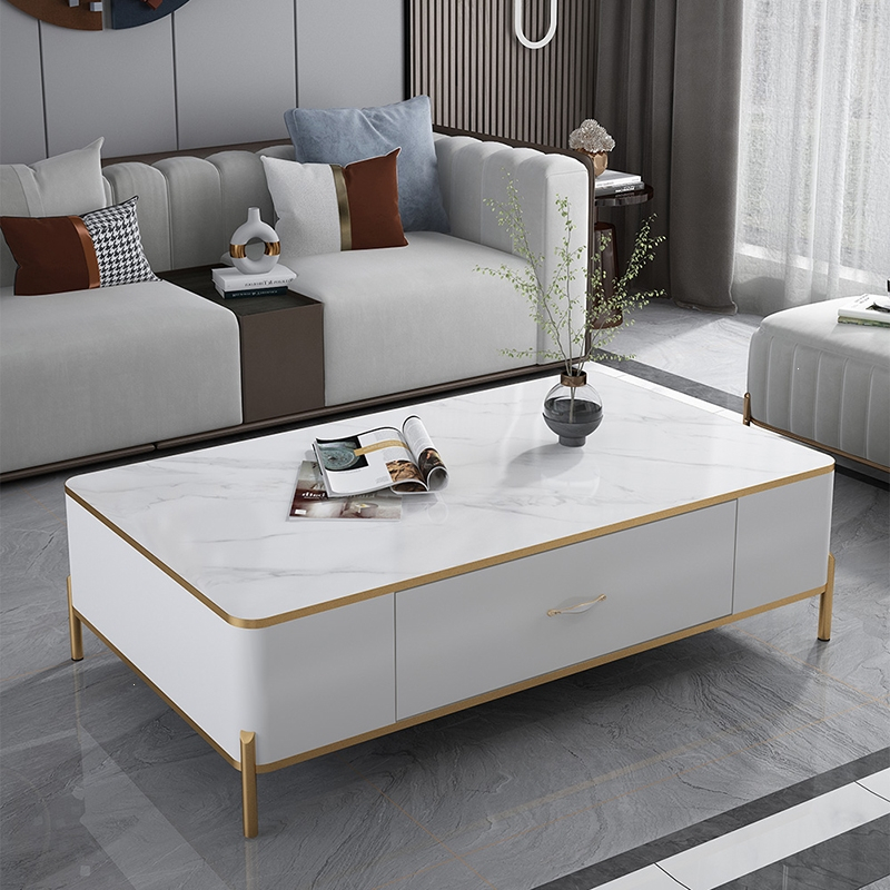 阿斯卡利ascari轻奢大理石岩板客厅落地茶几电视机柜组合现代简约家用