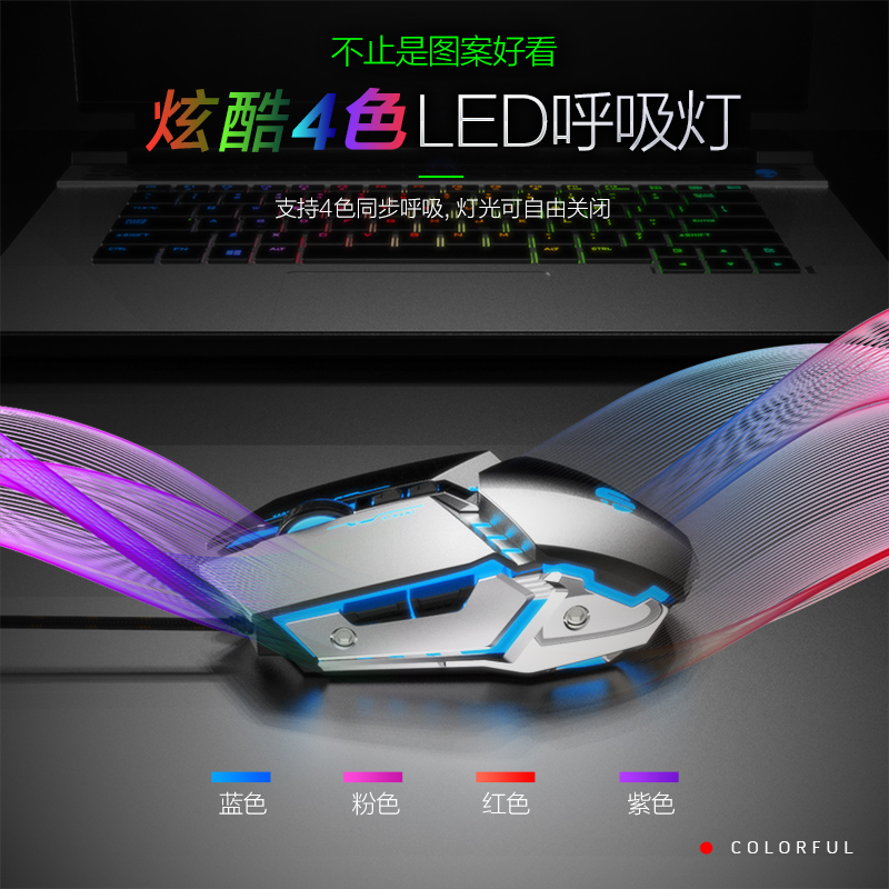 [补贴10%]有线鼠标适用联想拯救者y7000笔记本电竞游戏电脑r9000p专用高清大图