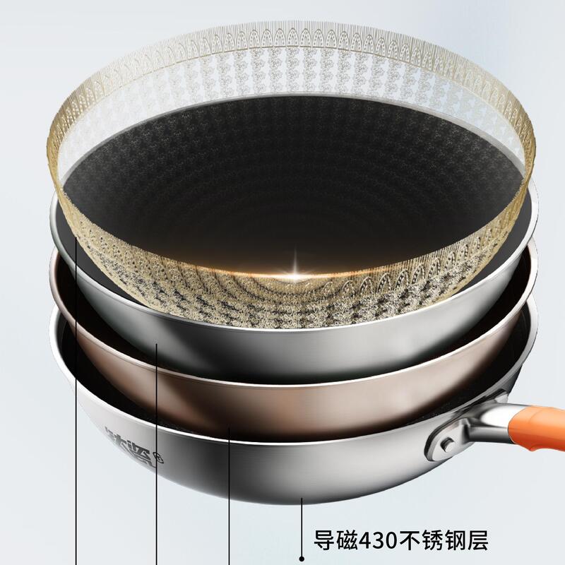 爱仕达钛瓷·晶钢不粘炒锅CC32E6Q高清大图
