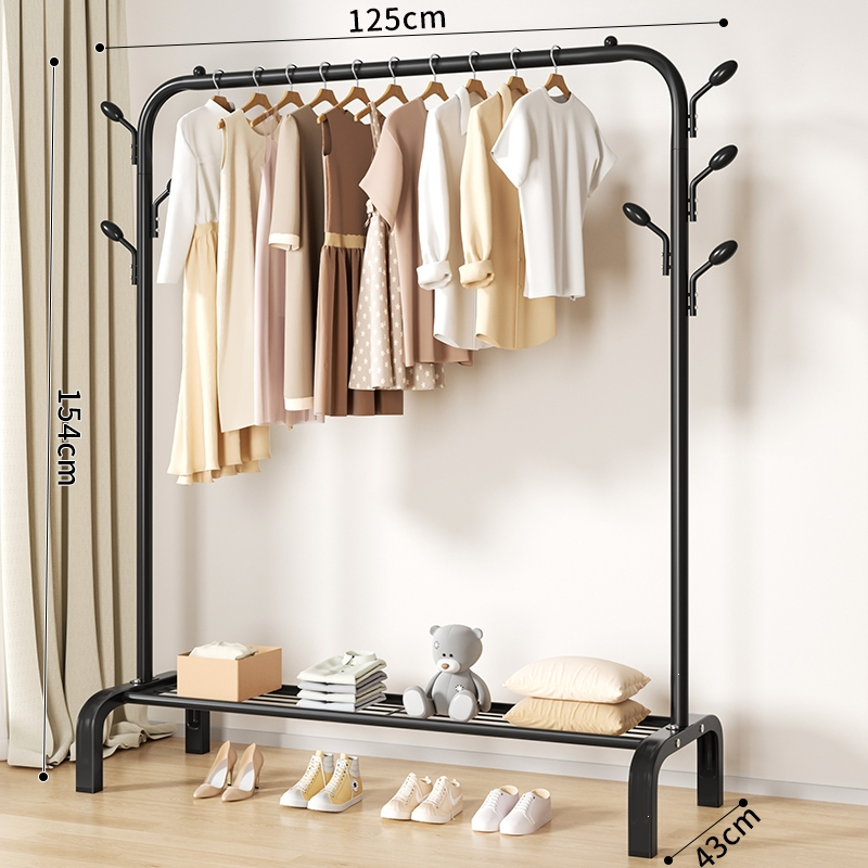 藤印象简易晾衣架落地折叠阳台晒衣服架子家用卧室家用晾衣杆折叠挂