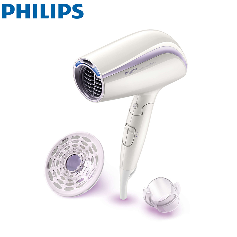 飞利浦(Philips)电吹风BHC203/05 智能温控 双倍负离子养护 1600W轻柔吹干 6档可调风速 可折叠易携