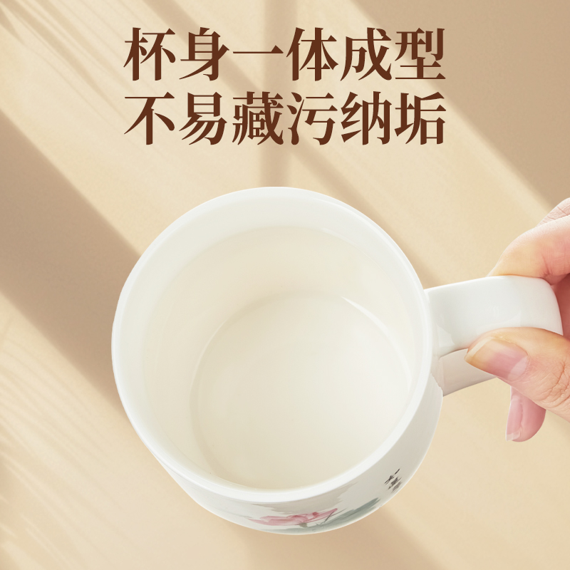 金灶TW-630陶瓷马克杯简约咖啡杯喝水泡茶杯子个人水杯家用办公室高清大图