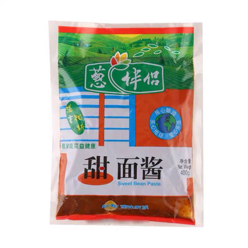 欣和葱伴侣甜面酱400g袋装煎饼老北京烤鸭炸酱面甜酱葱伴侣甜面酱400g