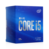 英特尔(intel)十代酷睿i5 10400F 盒装CPU处理器 2.9Ghz 6核12线程 台式电脑游戏处理器 LGA1200针 支持H510/B460/B560主板