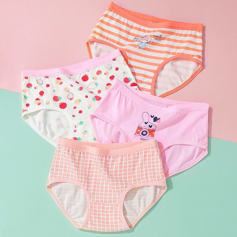 儿童内裤女童纯棉2儿童三角3小女孩短裤10中大童小童宝宝小学生不夹pp