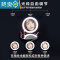 敬平便携LED化妆镜女带灯可折叠充电小型镜子翻盖式迷你随身网红ins风 电池款-薄荷绿(两倍镜, 无调光功能)便携式用镜