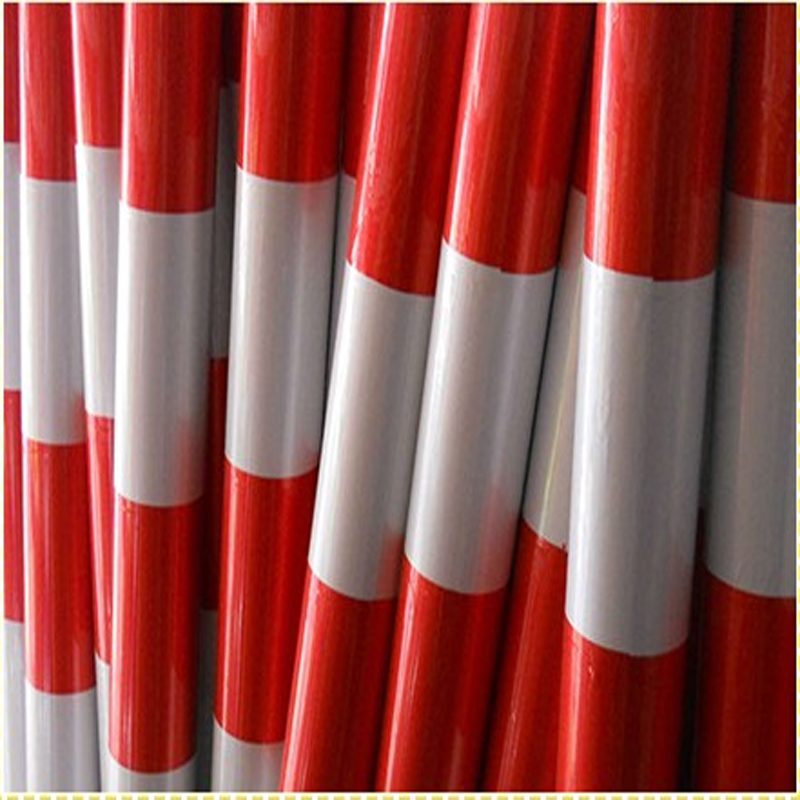 全日安T001-8238 警示柱 分道柱 反光柱 道口柱 红白柱 防护柱 防撞柱 隔离柱镀锌钢管76m