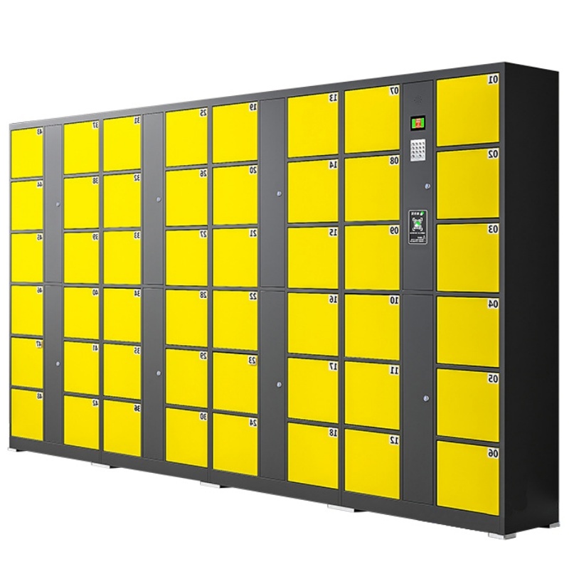 攸形扫码存包柜48门3400*460*1800mm台高清大图