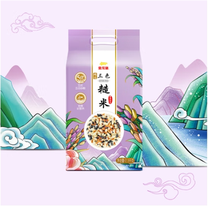 金龙鱼 精选三色糙米 五谷杂粮2.5KG