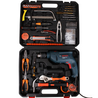 [苏宁自营] 博世(BOSCH) 电钻TSB1300 冲击钻手枪钻调速电动螺丝刀电动工具家装diy 101工具箱套装